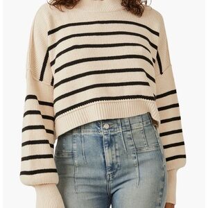 Free People Easy Street Cropped Sweater size M